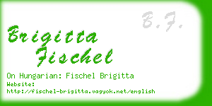 brigitta fischel business card